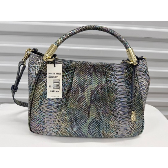 Brahmin Handbags - RARE New Brahmin Ruby MOONSTONE SEVILLE Satchel Shoulder Bag PURSE $395 NWTS